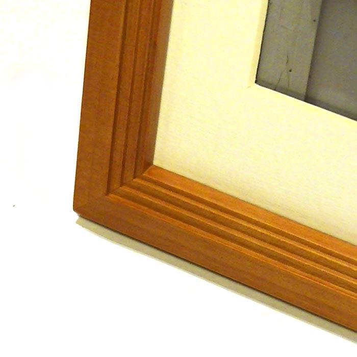 フォトフレーム 写真立て 六つ切判 天然木 木製 アルダーウッド ブラウン 0712-87　プレゼント ギフト | ブランド登録なし | 03