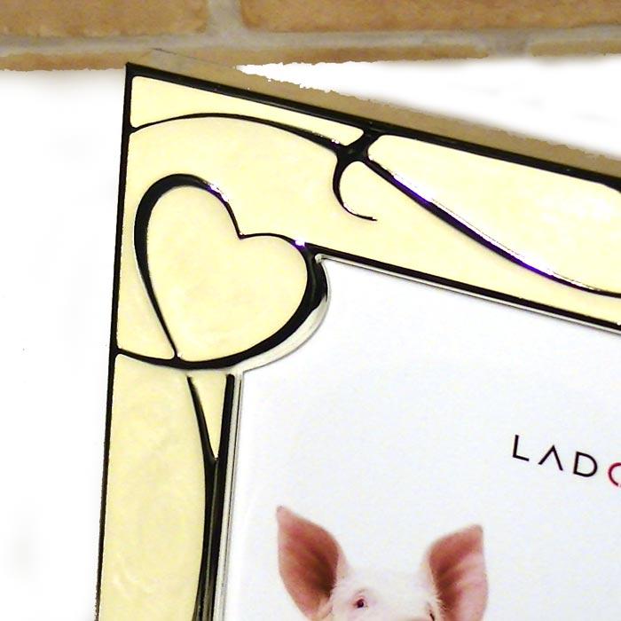 フォトフレーム 写真立て 2L判 ハート＆ハート 出産祝い 結婚祝い 0712-97　プレゼント ギフト | ブランド登録なし | 01