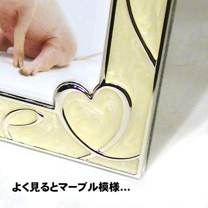 フォトフレーム 写真立て 2L判 ハート＆ハート 出産祝い 結婚祝い 0712-97　プレゼント ギフト | ブランド登録なし | 02