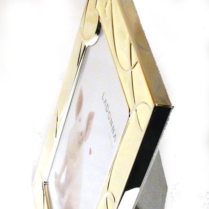 写真立て フォトフレーム 壁掛け可能 六つ切り判 六切 ハート＆ハート 出産祝い 結婚祝い 0712-98　プレゼント ギフト | ブランド登録なし | 03