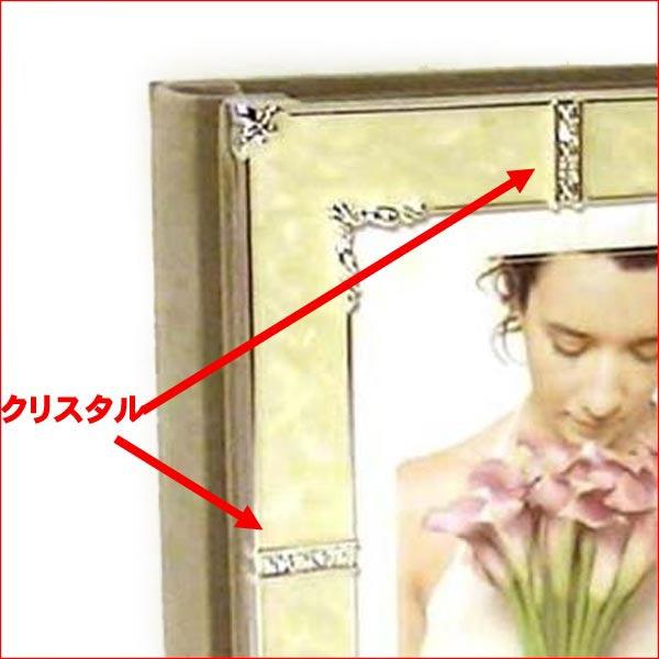 フォトフレーム ハガキサイズ 80枚収納 アルバム型 バインダー式 写真ファイル クリスタル 0716-01　プレゼント ギフト | ブランド登録なし | 01