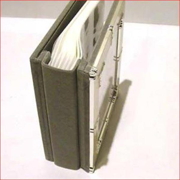 フォトフレーム ハガキサイズ 80枚収納 アルバム型 バインダー式 写真ファイル クリスタル 0716-01　プレゼント ギフト | ブランド登録なし | 03