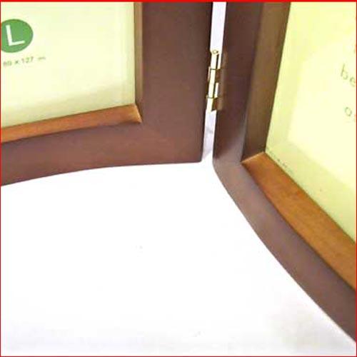 写真立て フォトフレーム L判 木製 天然木 フォトフレーム ペア 2枚 2連 卓上用 0717-11　プレゼント ギフト | ブランド登録なし | 03