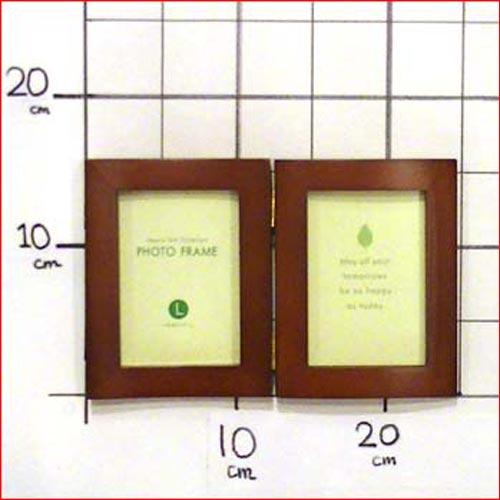 写真立て フォトフレーム L判 木製 天然木 フォトフレーム ペア 2枚 2連 卓上用 0717-11　プレゼント ギフト | ブランド登録なし | 07