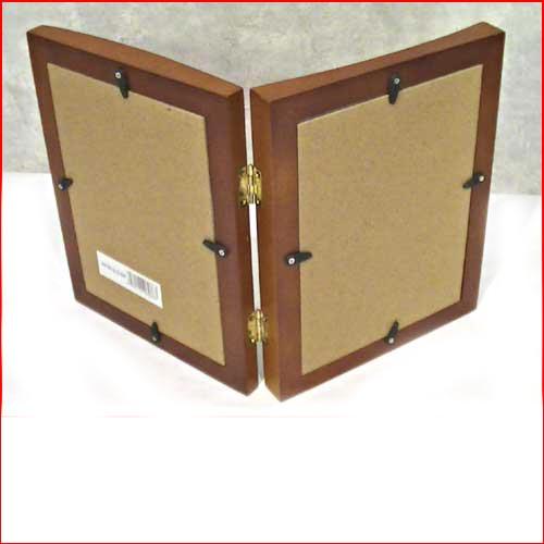 フォトフレーム 2L判 木製 フォトフレーム ペア 2枚　縦向き 2連 卓上用 写真立て 0717-13　プレゼント ギフト | ブランド登録なし | 05