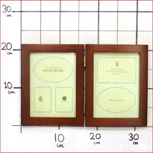 フォトフレーム 2L判 木製 フォトフレーム ペア 2枚　縦向き 2連 卓上用 写真立て 0717-13　プレゼント ギフト | ブランド登録なし | 08