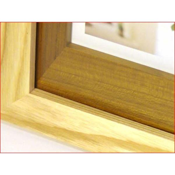 フォトフレーム 木製 写真立て ３窓 卓上 壁掛け 天然木 カラーウッド・ナチュラル 0717-32　プレゼント ギフト | ブランド登録なし | 03