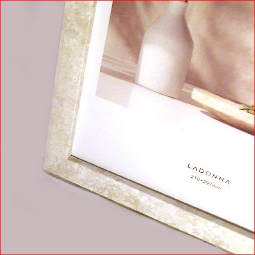 フォトフレーム A4サイズ 写真立て 大理石調 縦置き 横置き 壁掛け インテリアフレーム・ベージュ 0717-52　プレゼント ギフト | ブランド登録なし | 03