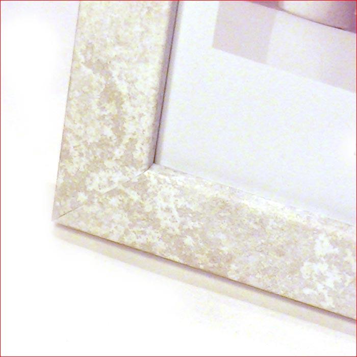 写真立て　フォトフレーム L判 大理石調 インテリアフレーム 縦置き 横置き 壁掛け Ｌ判・ベージュ 0717-56　プレゼント ギフト | ブランド登録なし | 03