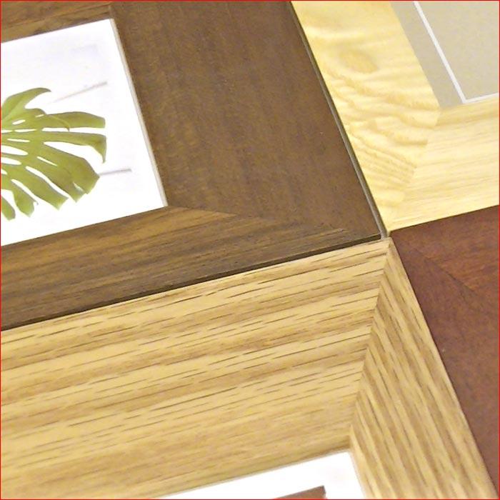 木製 写真立て　フォトフレーム  6窓 卓上 壁掛け両用 天然木 カラーウッド ナチュラル 0717-62　プレゼント ギフト | ブランド登録なし | 03