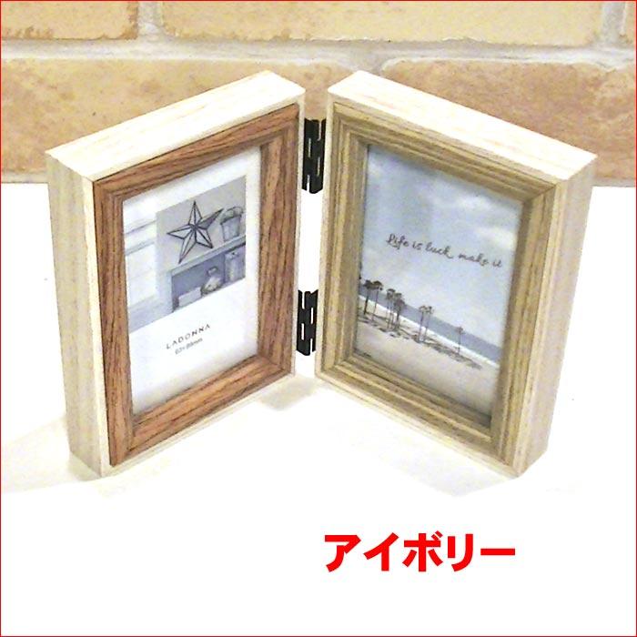 写真立て 木製フォトフレーム ミニサイズ用 2枚 ２蓮 0717-912 | ブランド登録なし | 05