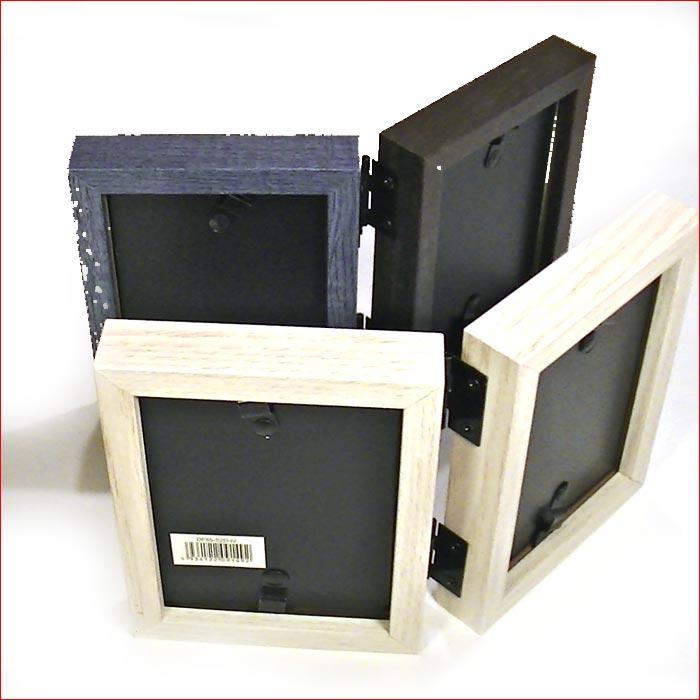 写真立て 木製フォトフレーム ミニサイズ用 2枚 ２蓮 0717-912 | ブランド登録なし | 06