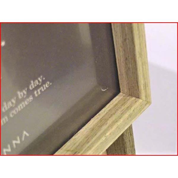 フォトフレーム 木製 写真立て ４面フォトフレーム サービス判ｘ２ 四角x２ 卓上用・壁掛け スタンド付き 0717-98　プレゼント ギフト | ブランド登録なし | 04