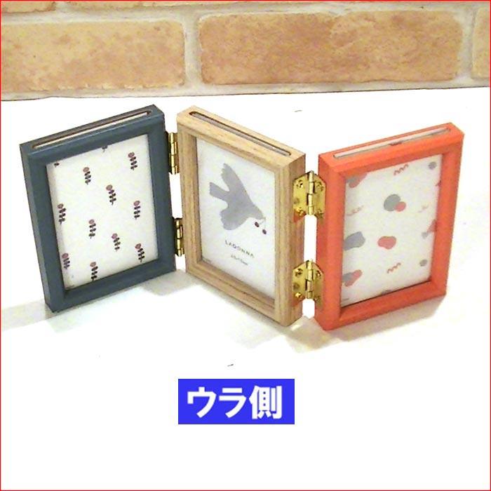 写真立て フォトフレーム 「ハーフサイズプリント」 & チェキ用の両面フレーム 表裏合わせて６枚の写真が飾れます 0811-04 | ブランド登録なし | 01