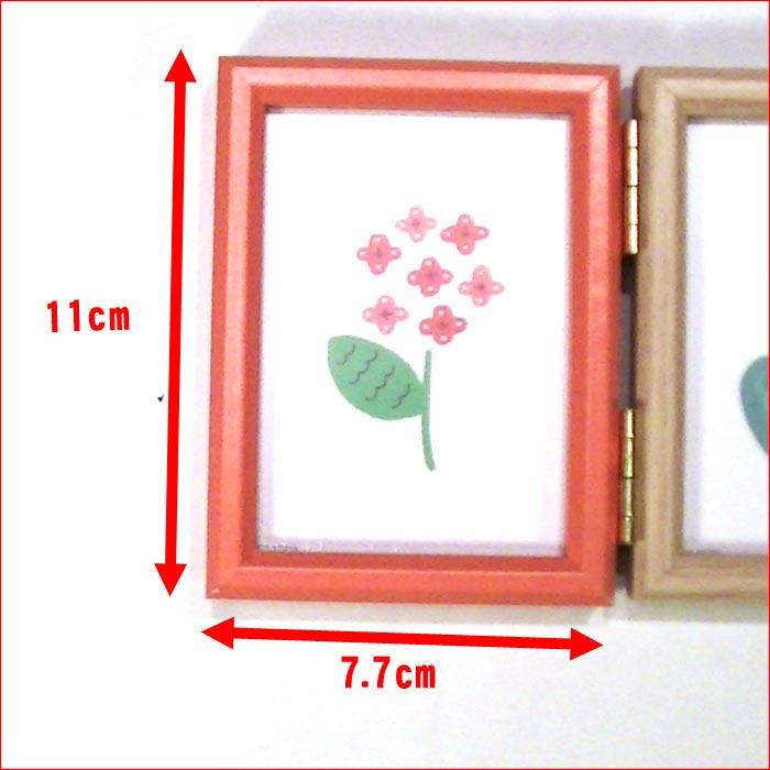 写真立て フォトフレーム 「ハーフサイズプリント」 & チェキ用の両面フレーム 表裏合わせて６枚の写真が飾れます 0811-04 | ブランド登録なし | 06