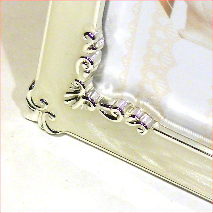 フォトフレーム 写真立て はがきサイズ クリスタル リング キラキラ 結婚祝い向き (L判マット紙付き)　フォトスタンド 0811-33 | ブランド登録なし | 04