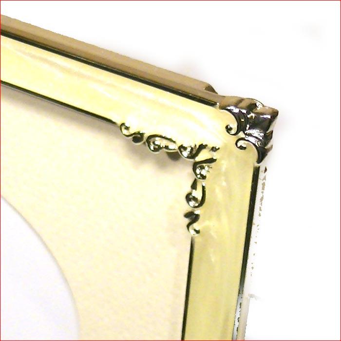 フォトフレーム 写真立て 六つ切りサイズ ブライダル 結婚祝い クリスタルリング フォトフレーム （L判２枚＋２L版１枚用マット紙付）0811-35 | ブランド登録なし | 03