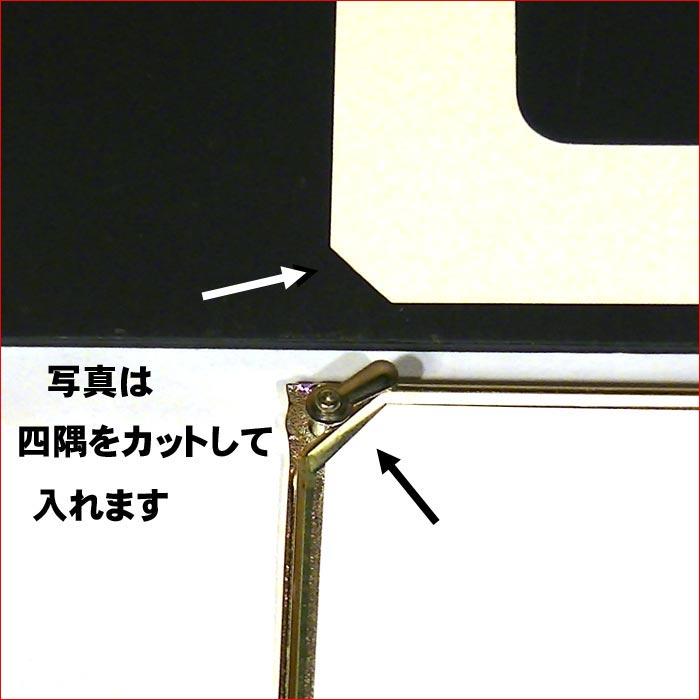 フォトフレーム 写真立て 六つ切りサイズ ブライダル 結婚祝い クリスタルリング フォトフレーム （L判２枚＋２L版１枚用マット紙付）0811-35 | ブランド登録なし | 08