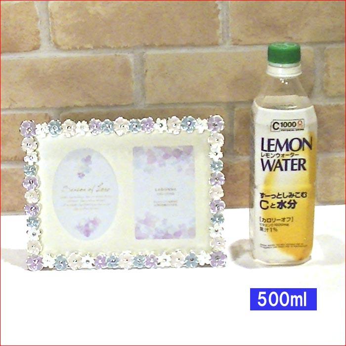 フォトフレーム 写真立て 2L判サイズ キャビネサイズ 卓上用 L判台紙付き　クリスタル リトルフラワー 亜鉛棒金 フォトスタンド 0811-48 | ブランド登録なし | 10