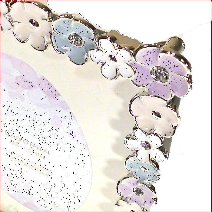 フォトフレーム 写真立て 2L判サイズ キャビネサイズ 卓上用 L判台紙付き　クリスタル リトルフラワー 亜鉛棒金 フォトスタンド 0811-48 | ブランド登録なし | 02