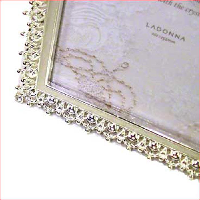 写真立て フォトフレーム サービス判 （L判)  シルバーシャイニング クリスタル 結婚祝い向き 0811-51 | ブランド登録なし | 04