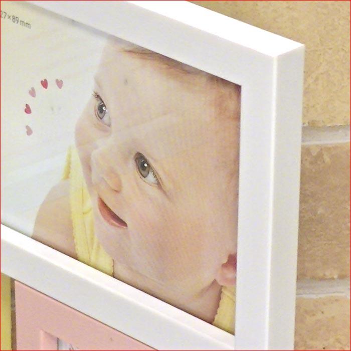 フォトフレーム 写真立て ベビー パステル フォトフレーム ・４窓 L判x2 ミニサイズx2 0811-61 | ブランド登録なし | 01