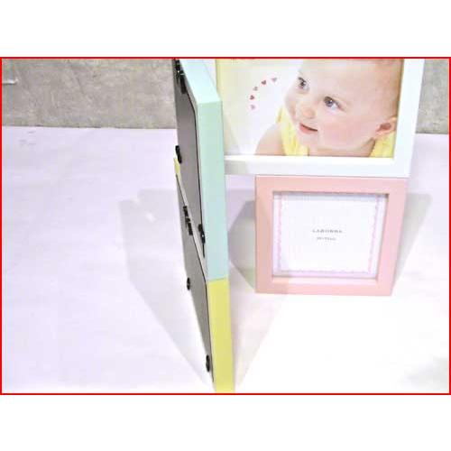 フォトフレーム 写真立て ベビー パステル フォトフレーム ・４窓 L判x2 ミニサイズx2 0811-61 | ブランド登録なし | 04