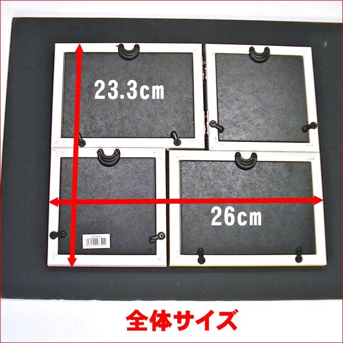 フォトフレーム 写真立て ベビー パステル フォトフレーム ・４窓 L判x2 ミニサイズx2 0811-61 | ブランド登録なし | 08