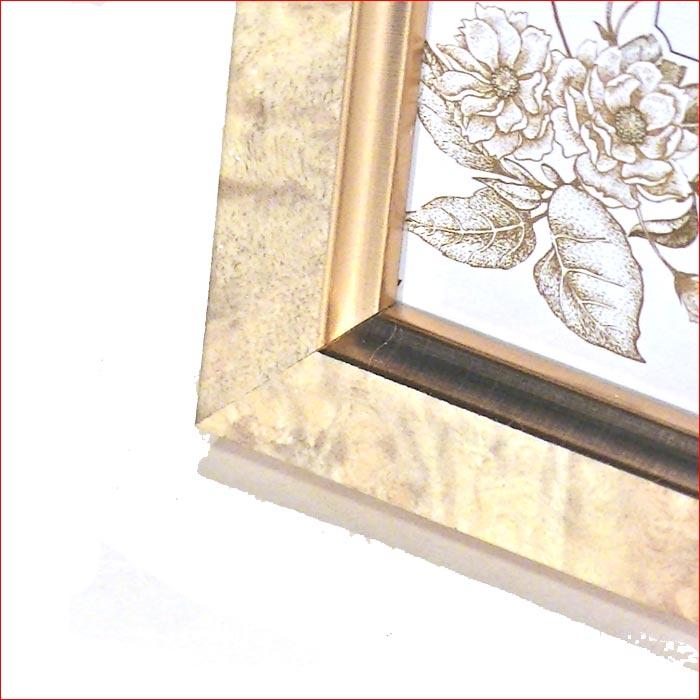 フォトフレーム 写真立て L判サイズ 横置き 縦置き 壁掛け　アンティーク フォトスタンド・ベージュ 0811-62 | ブランド登録なし | 03