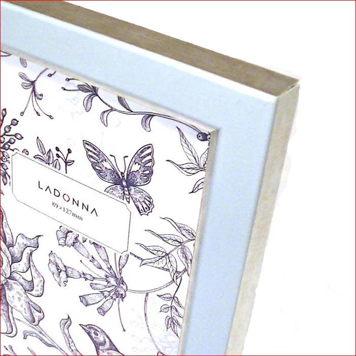 フォトフレーム 写真立て L判サイズ 横置き 縦置き 壁掛け　アンティーク フォトスタンド・ブルー 0811-63 | ブランド登録なし | 01