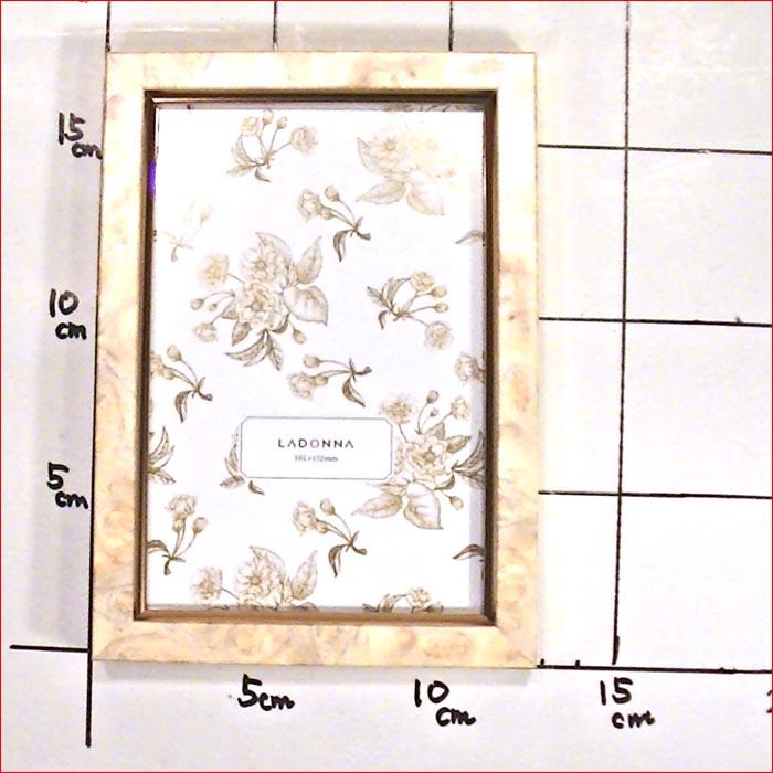 フォトフレーム 写真立て ハガキサイズ 横置き 縦置き 壁掛け　アンティーク フォトスタンド・ベージュ 0811-64 | ブランド登録なし | 10