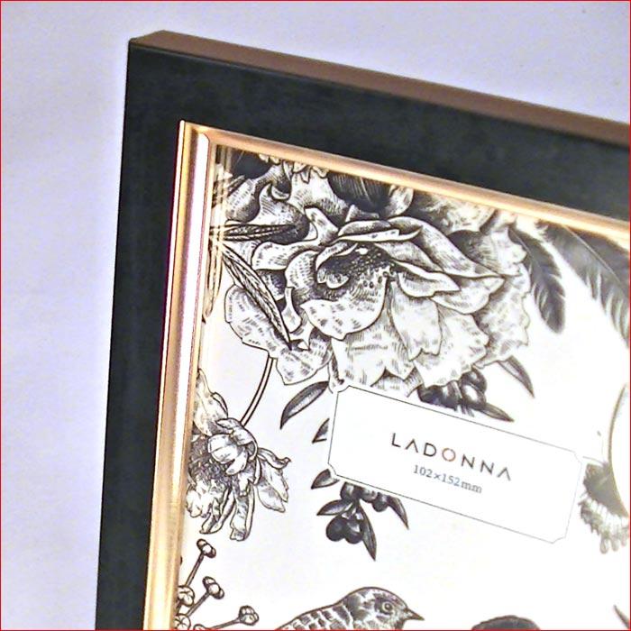 フォトフレーム 写真立て ハガキサイズ 横置き 縦置き 壁掛け　アンティーク フォトスタンド・ブラック 0811-66 | ブランド登録なし | 04