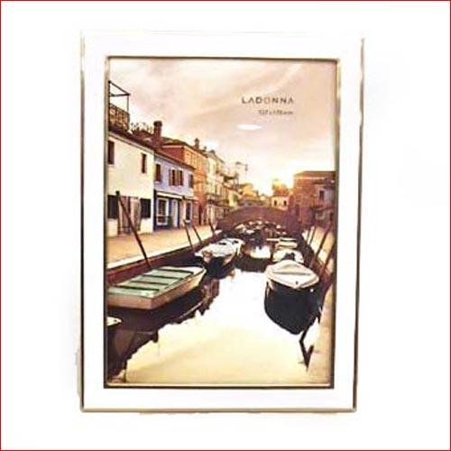 写真立て フォトフレーム ２Ｌ判サイズ 置き 壁掛け フォトフレーム・ピンクゴールド 0811-86 | ブランド登録なし | 01