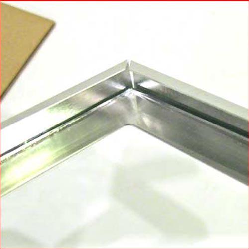 フォトフレーム 2L判サイズ 縦置き 横置き  壁掛け金具付き　おしゃれ アルミニウム フォトフレーム 0811-87 | ブランド登録なし | 06