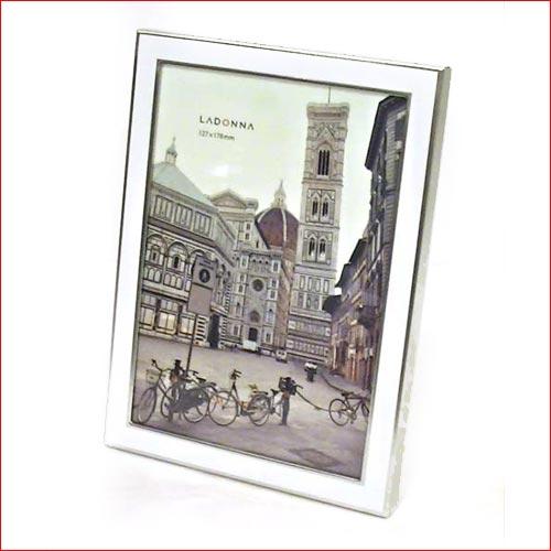 フォトフレーム 2L判サイズ 縦置き 横置き  壁掛け金具付き　おしゃれ アルミニウム フォトフレーム 0811-87 | ブランド登録なし | 08