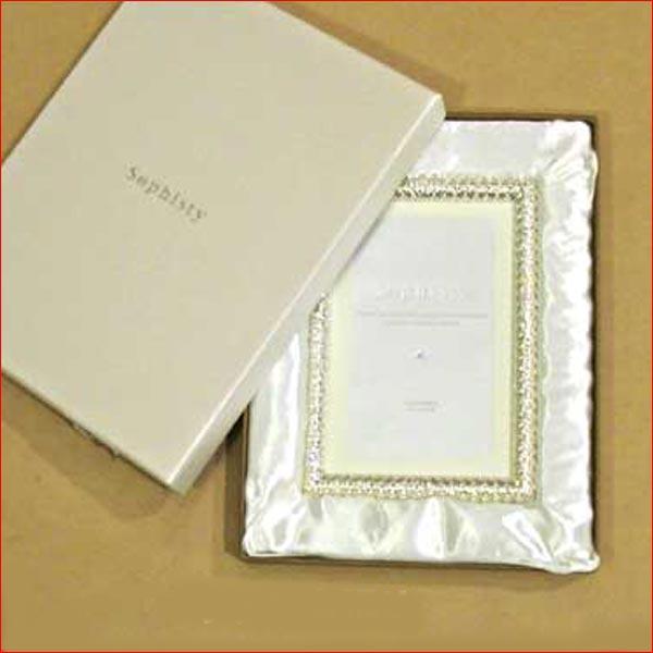 フォトフレーム 写真立て はがきサイズ クリスタル482個 高級フォトフレーム 布張りケース 0811-89 | ブランド登録なし | 05