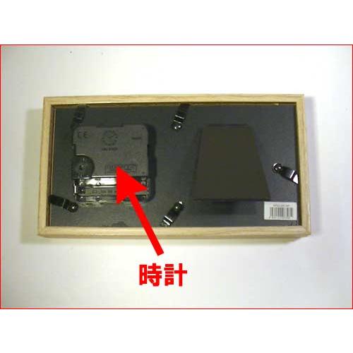 フォトフレーム ＆ 置き時計 木製 ミニサイズ 写真立て・ベージュ 0812-17 | ブランド登録なし | 04