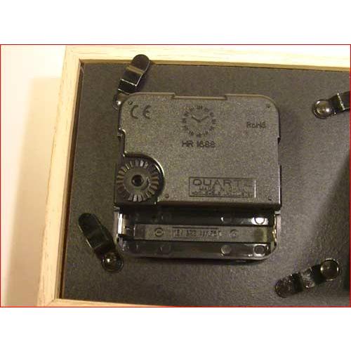 フォトフレーム ＆ 置き時計 木製 ミニサイズ 写真立て・ベージュ 0812-17 | ブランド登録なし | 05