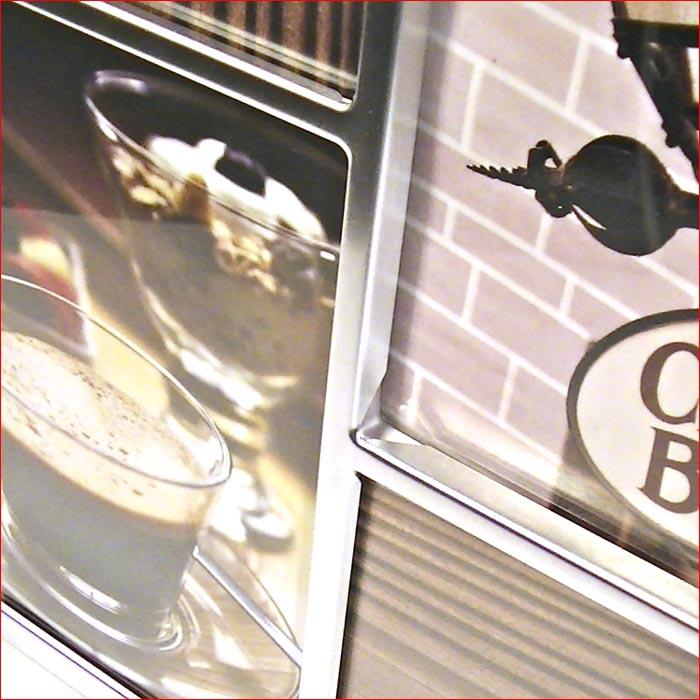 フォトフレーム 写真立て メタル スタイリッシュ インテリア・４窓 シルバー 0812-23 | ブランド登録なし | 02