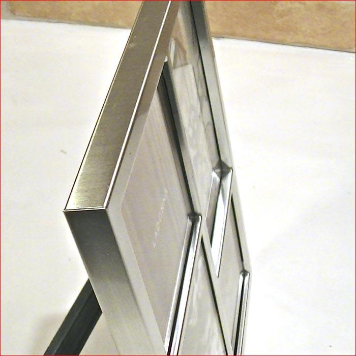 フォトフレーム 写真立て メタル スタイリッシュ インテリア・４窓 シルバー 0812-23 | ブランド登録なし | 04