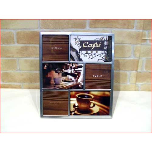 写真立て フォトフレーム メタル スタイリッシュ インテリア・６窓シルバー 0812-24　プレゼント ギフト | ブランド登録なし | 01