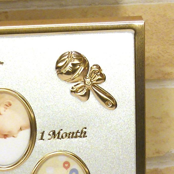 フォトフレーム 写真立て マイファーストイヤー ベビー １２ヶ月・シルバー 0812-25　プレゼント ギフト | ブランド登録なし | 02