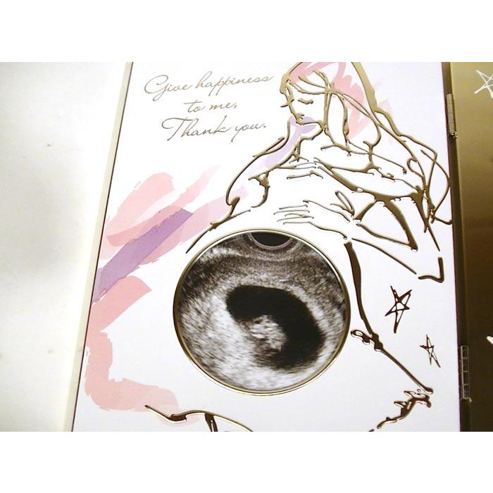 写真立て フォトフレーム 赤ちゃんのエコー写真が飾れる マタニティフレーム ・ゴールド 0812-35　プレゼント ギフト | ブランド登録なし | 06