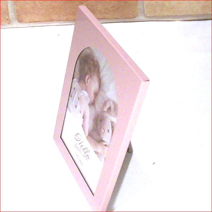フォトフレーム 写真立て ポストカードサイズ パステルベビー フォトフレーム はがきサイズ ハガキ大・ピンク 0812-36 | ブランド登録なし | 03