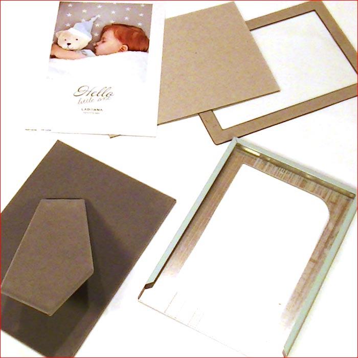 フォトフレーム 写真立て ポストカードサイズ パステルベビー フォトフレーム はがきサイズ ハガキ大・ピンク 0812-36 | ブランド登録なし | 06