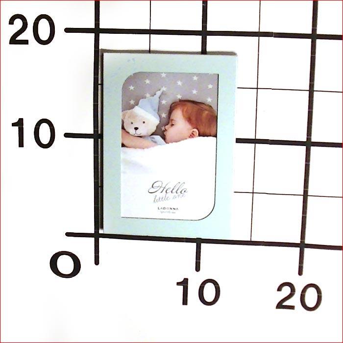 フォトフレーム 写真立て ポストカードサイズ パステルベビー フォトフレーム はがきサイズ ハガキ大・ブルー 0812-37 | ブランド登録なし | 07