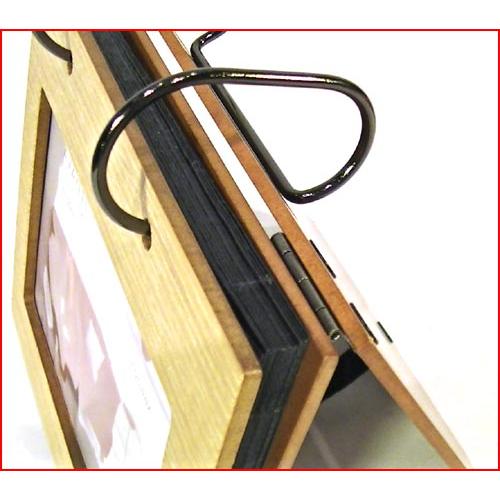 写真立て フォトフレーム ポストカード判　ナチュラル  はがきサイズ 木製 めくり アルバム 60枚収納・ フォトスタンド プレゼント ギフト  0812-58 | ブランド登録なし | 01