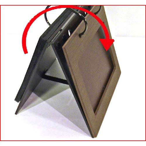 写真立て フォトフレーム ポストカード判 はがきサイズ　ダークブラウン」木製 めくり アルバム 60枚収納・ フォトスタンド プレゼント ギフト  0812-59 | ブランド登録なし | 05