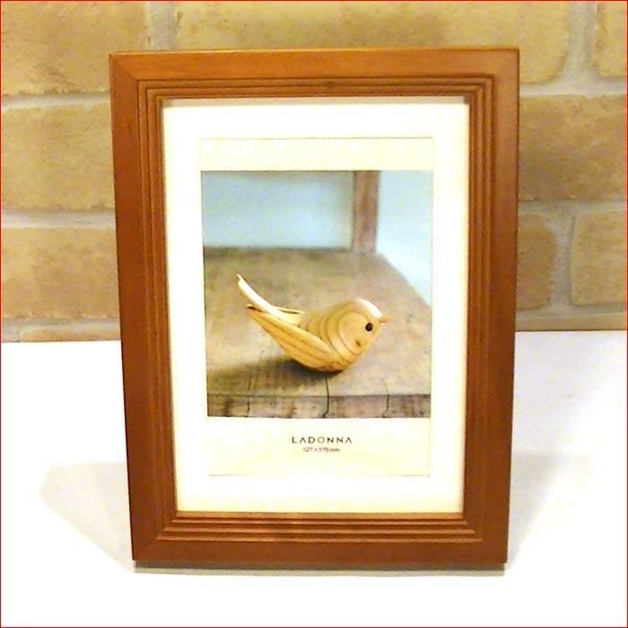 フォトフレーム 写真立て 2L判サイズ 天然木 木製 アルダーウッド・ブラウ 0812-85　プレゼント ギフト | ブランド登録なし | 01