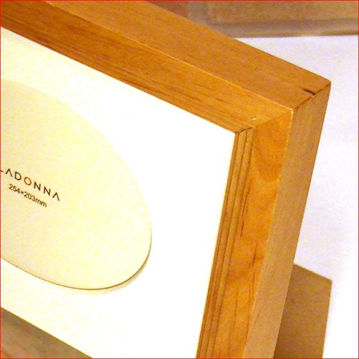 写真立て フォトフレーム 六つ切判 天然木 木製 アルダーウッド ナチュラル 0812-88 | ブランド登録なし | 01